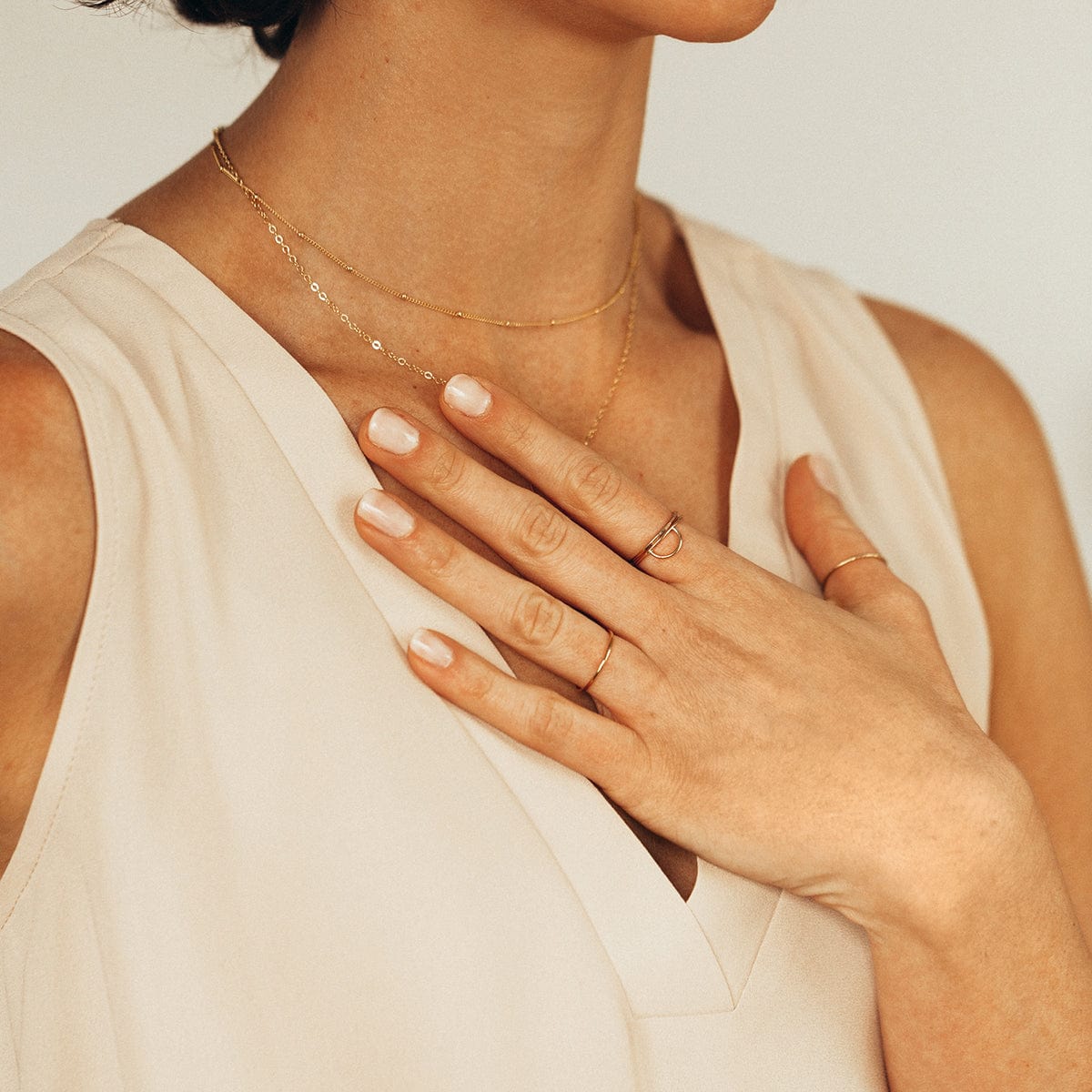 14k Round Stacking Ring