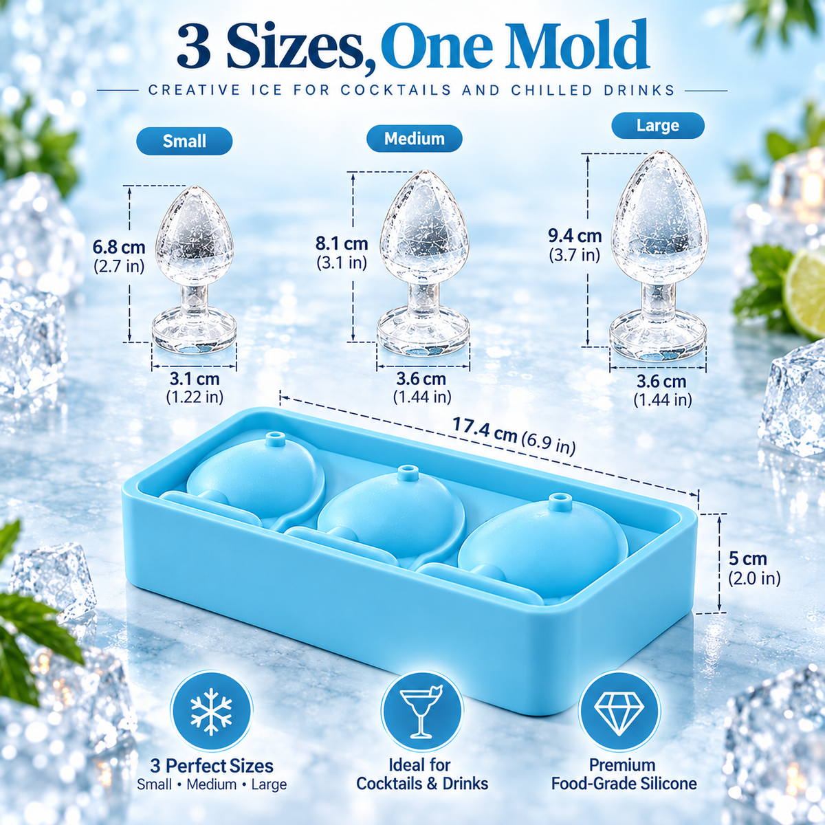 🔥 Summer Sale – Funny Prank Ice Cube Mold – Fun Silicone Tray for Drinks & Parties