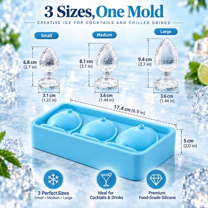 🔥 Summer Sale – Funny Prank Ice Cube Mold – Fun Silicone Tray for Drinks & Parties