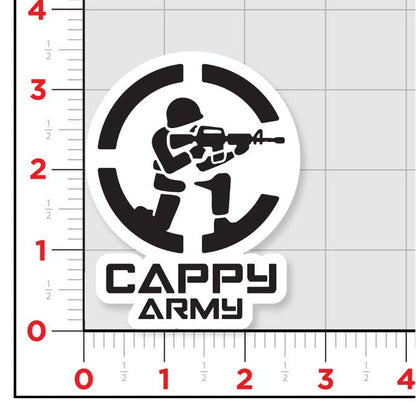 Cappy Army Logo Sticker